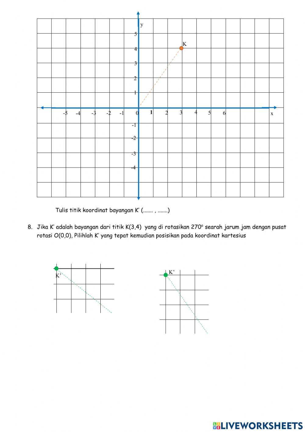 Transformasi geometri (rotasi)