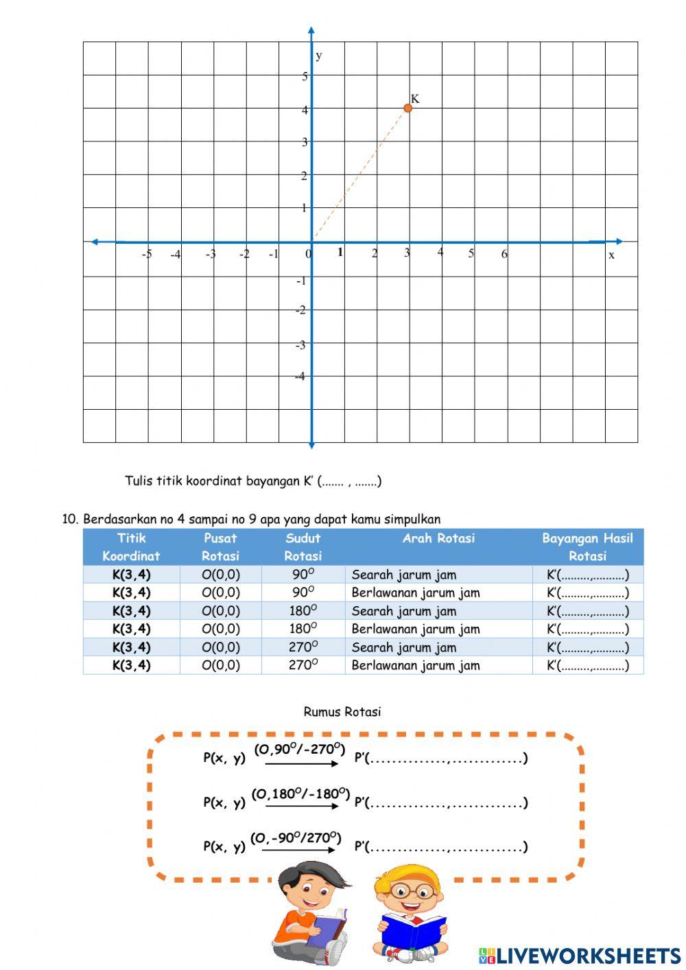 Transformasi geometri (rotasi)