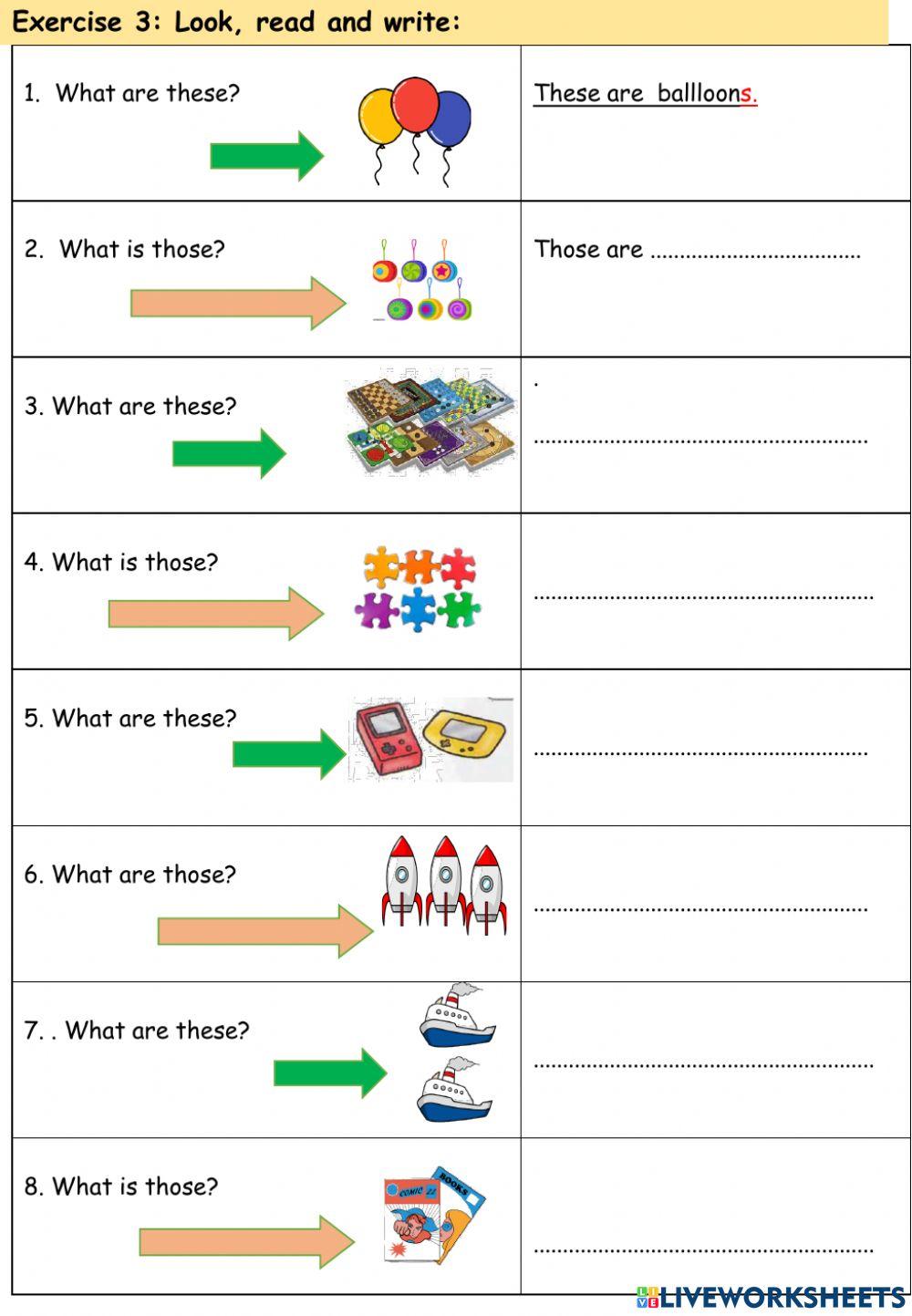Po 3- Toys- Worksheet 2