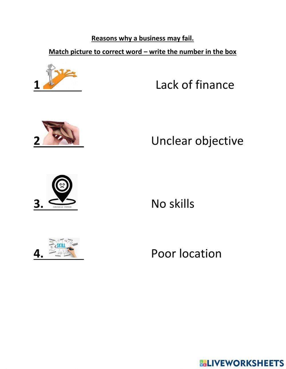 fail to worksheets