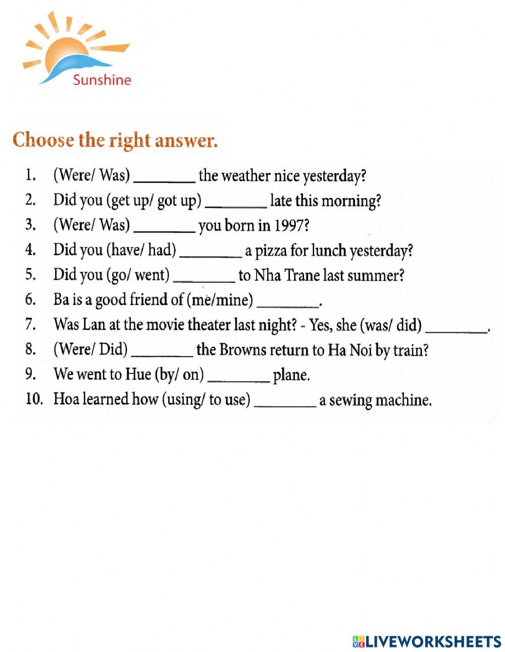 G6 - U8 - Sports and Games - exe1