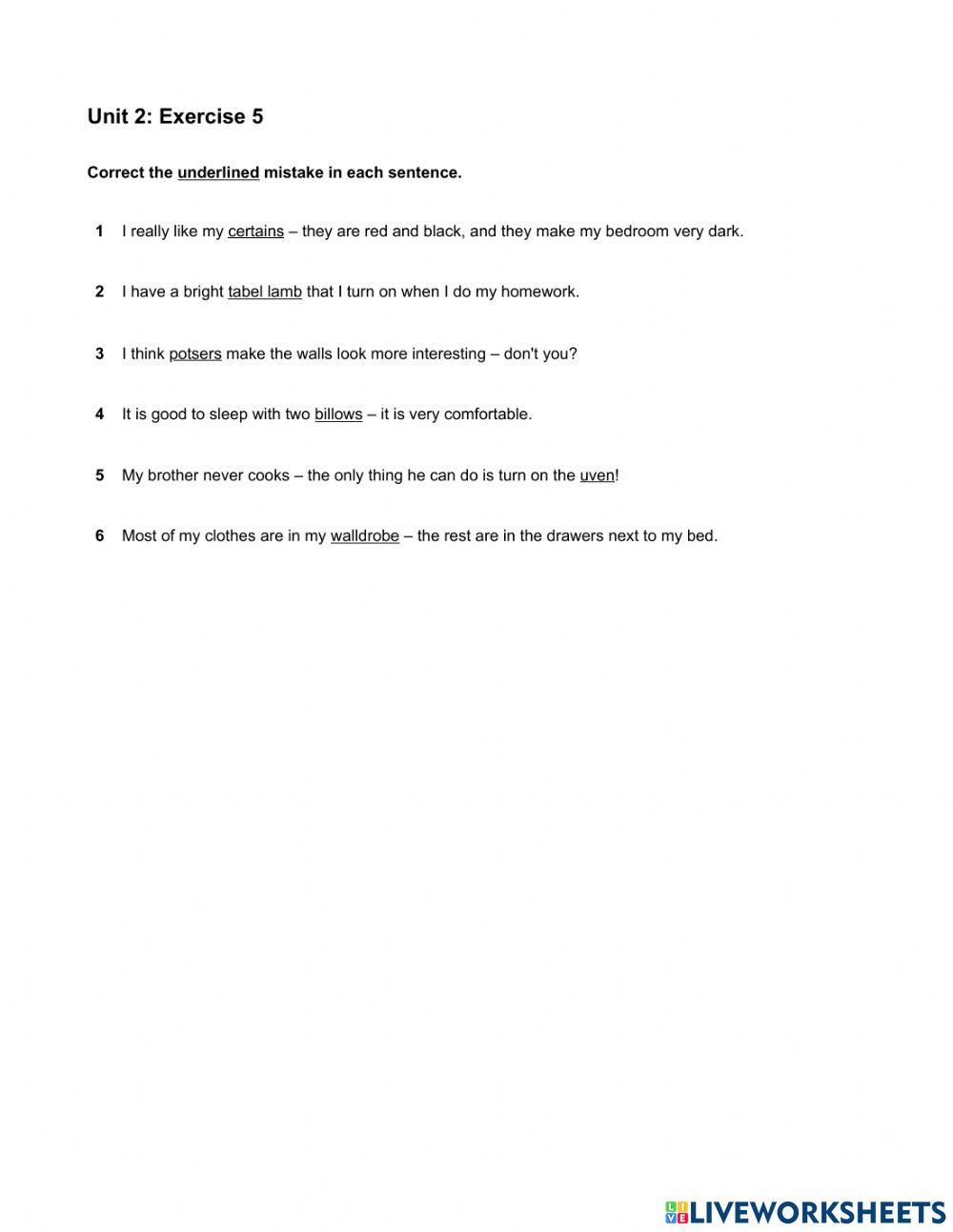 Mindset Foundation - Grammar & Vocabulary Skills Modules - Unit 2 Ex5