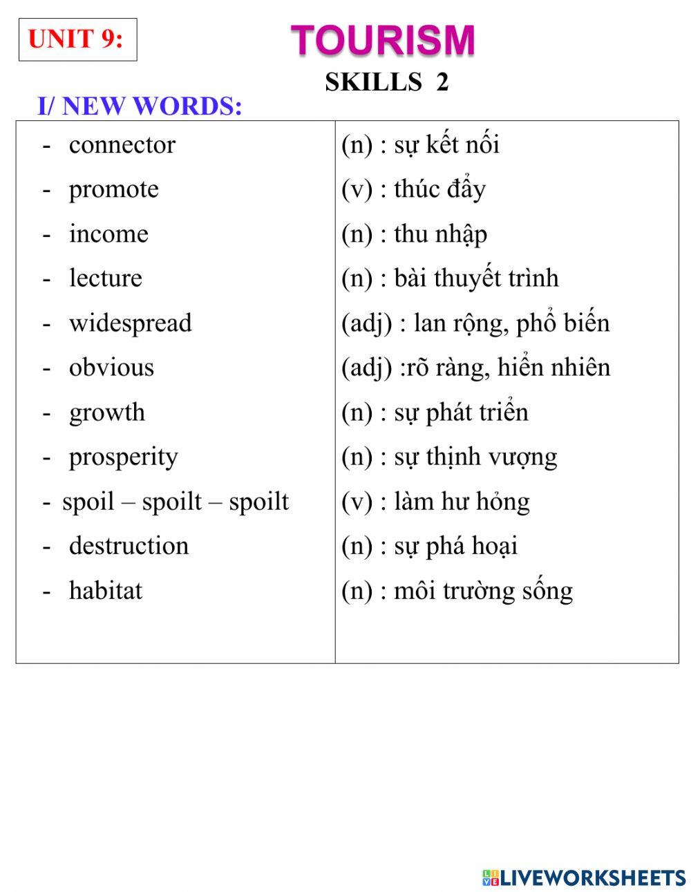English 9- unit 8- skills 2