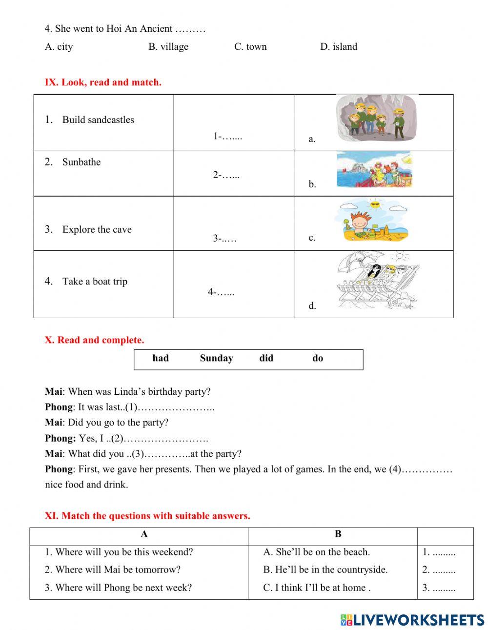 Review 1st Term Test 3- G5