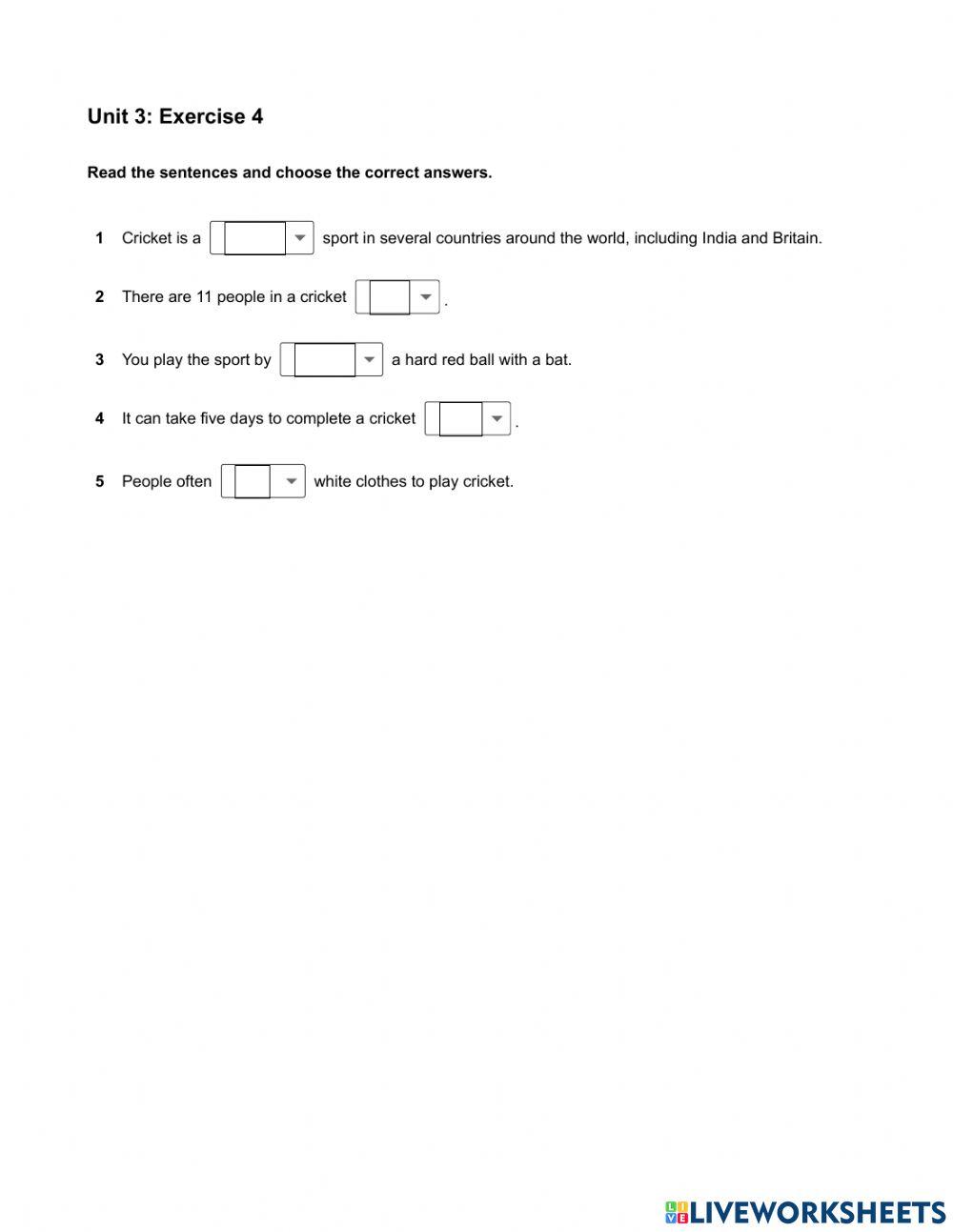 Mindset Foundation - Grammar & Vocabulary Skills Modules - Unit 3 Ex4