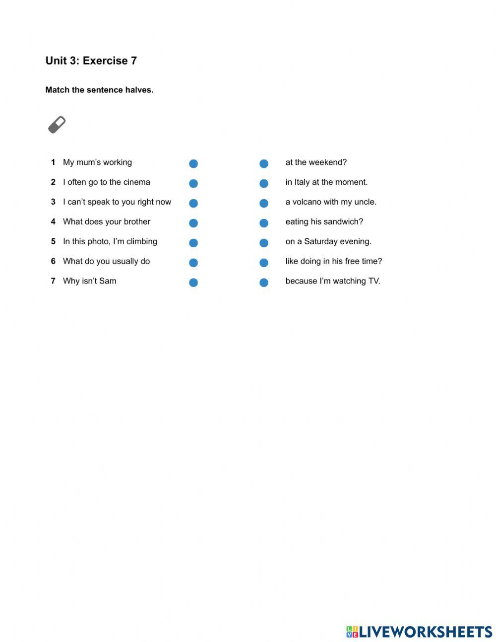 Mindset Foundation - Grammar & Vocabulary Skills Modules - Unit 3 Ex7