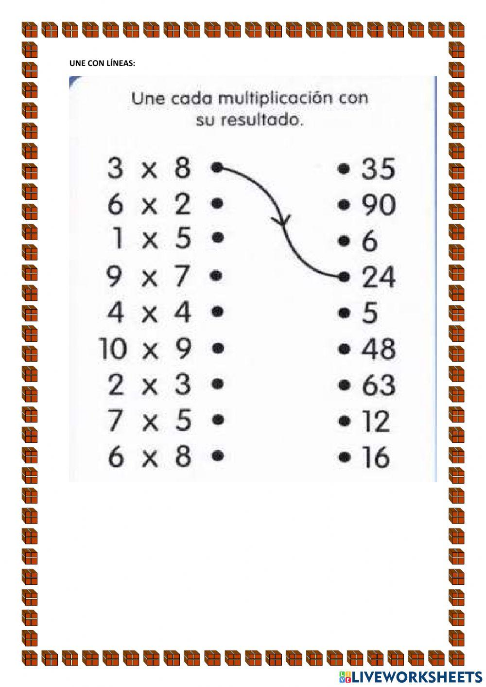 Tablas de multiplicar