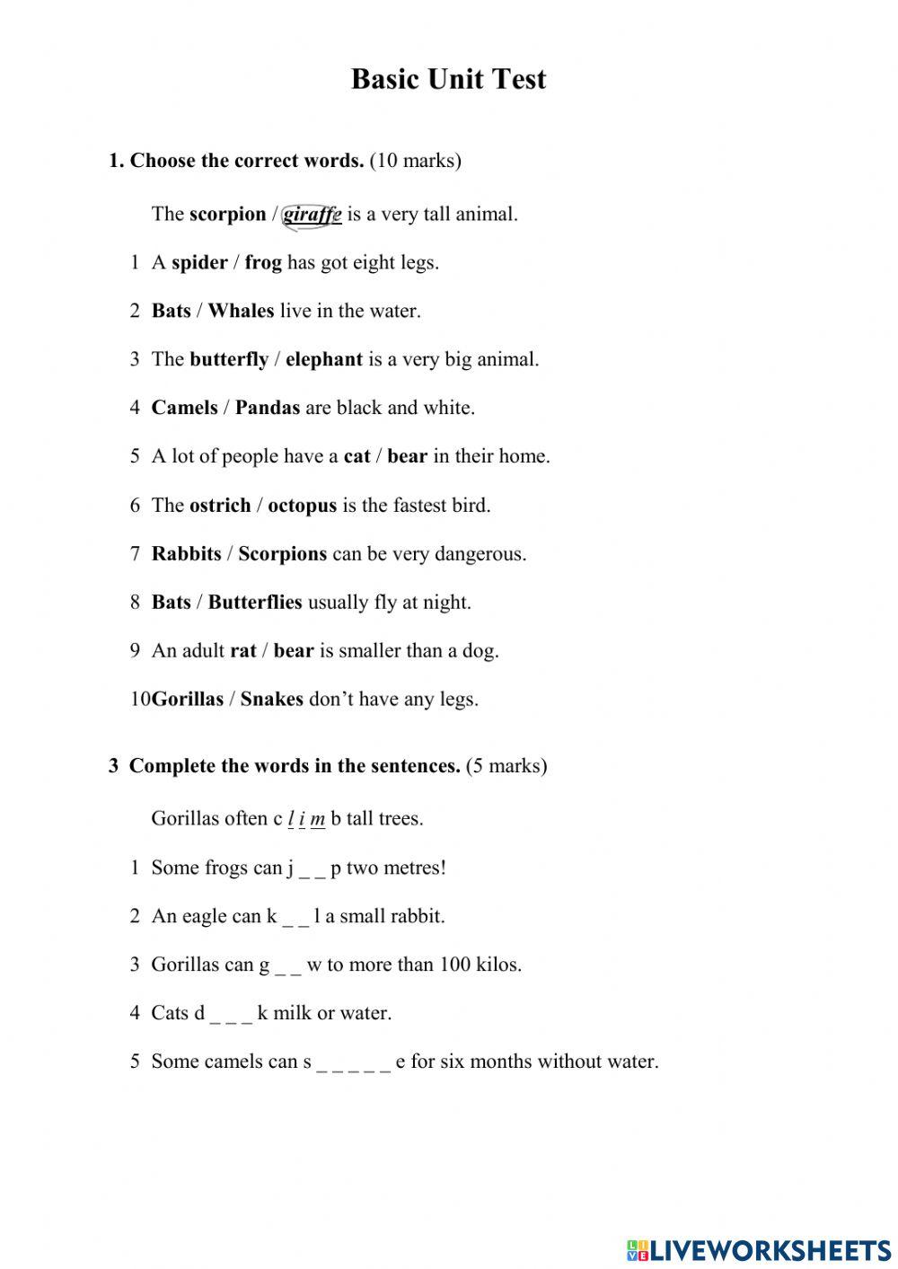 Friends plus Unit 2 basicTest