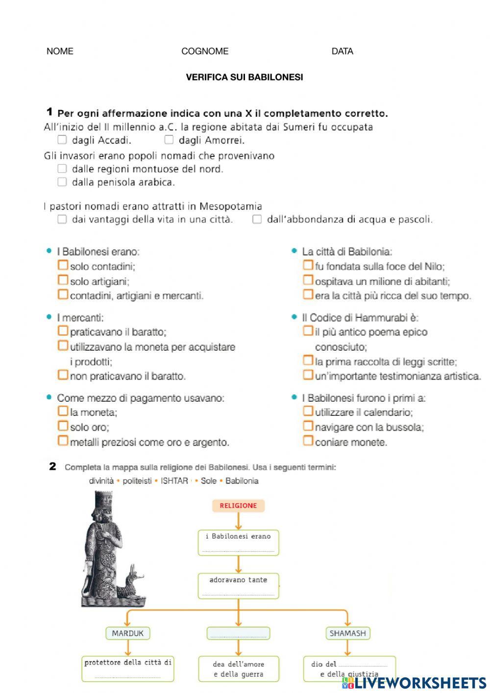 Verifica babilonesi semplificata