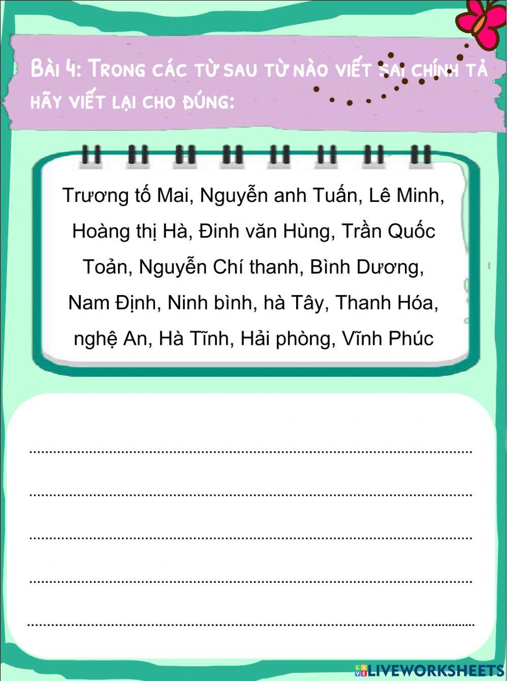 Phiếu bài tập Tiếng Việt 4 Tuần 7