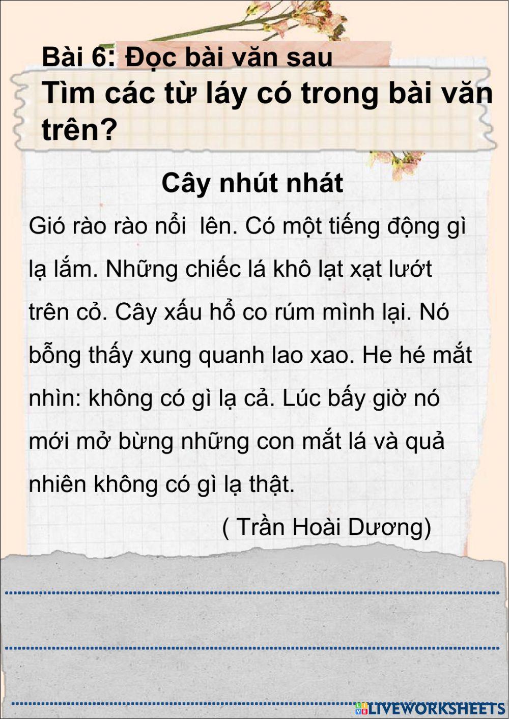 Phiếu bài tập Tiếng Việt 4 Tuần 9