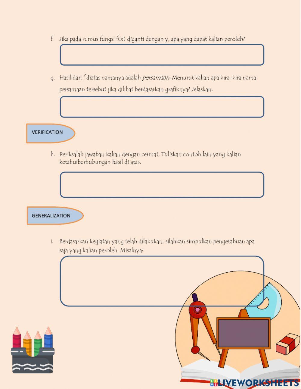 Persamaan Garis Lurus