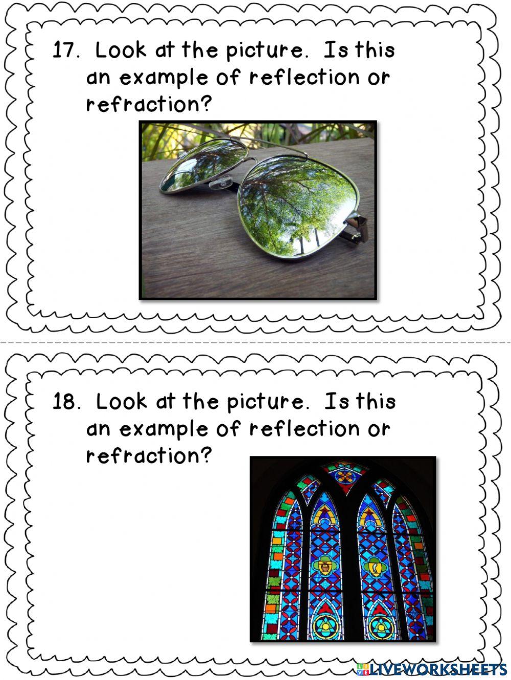 Reflection vs Refraction
