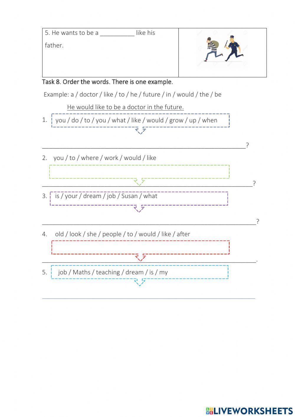 What would you like to be in the future?