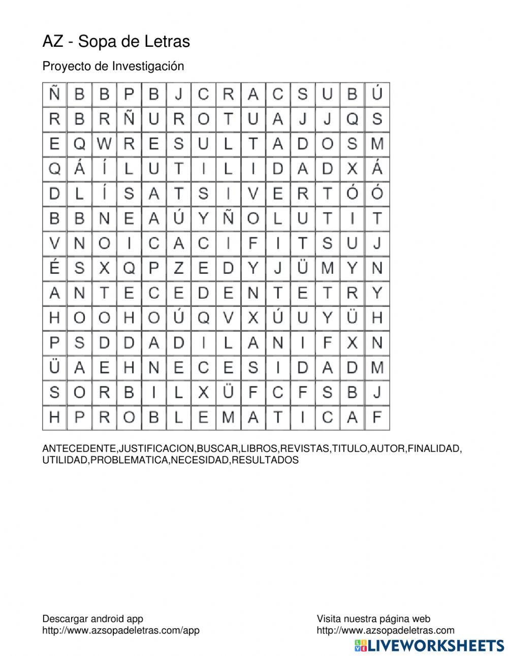 Proyecto de investigación