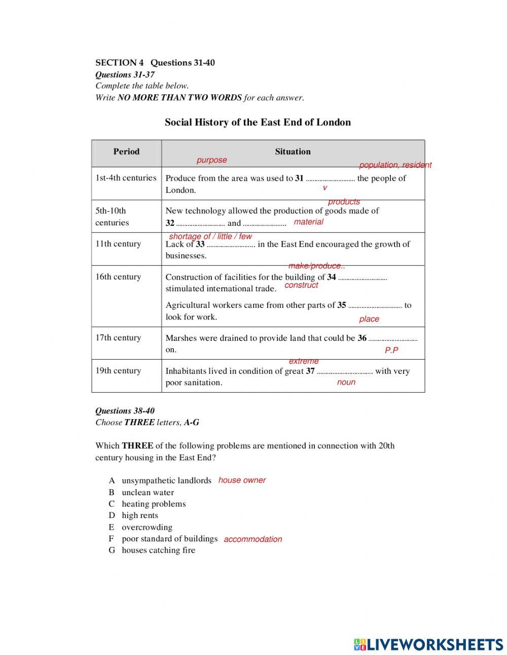 Pre listening extra 40