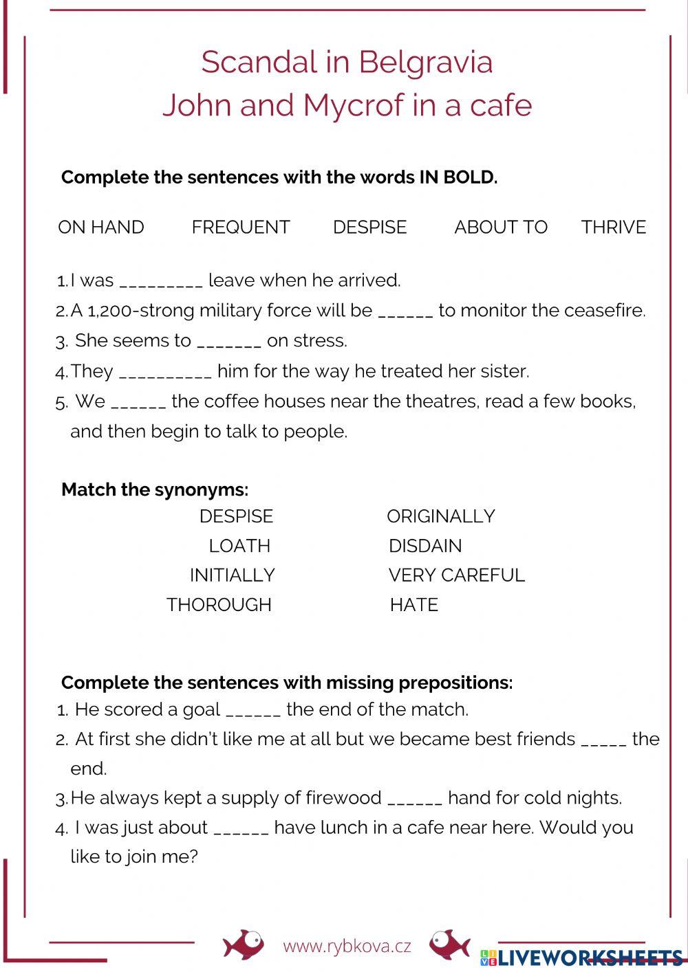 Sherlock - Scandal in Belgravia - John and Mycroft in a cafe