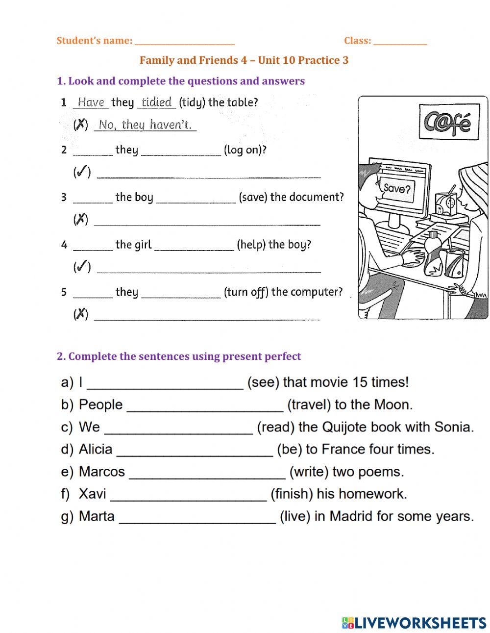 FF4 Unit 10 Practice 3