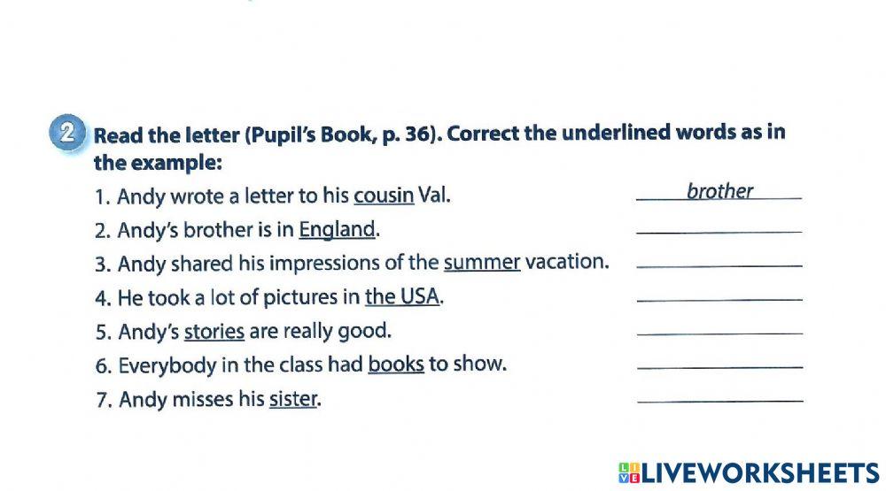 Reading comprehension