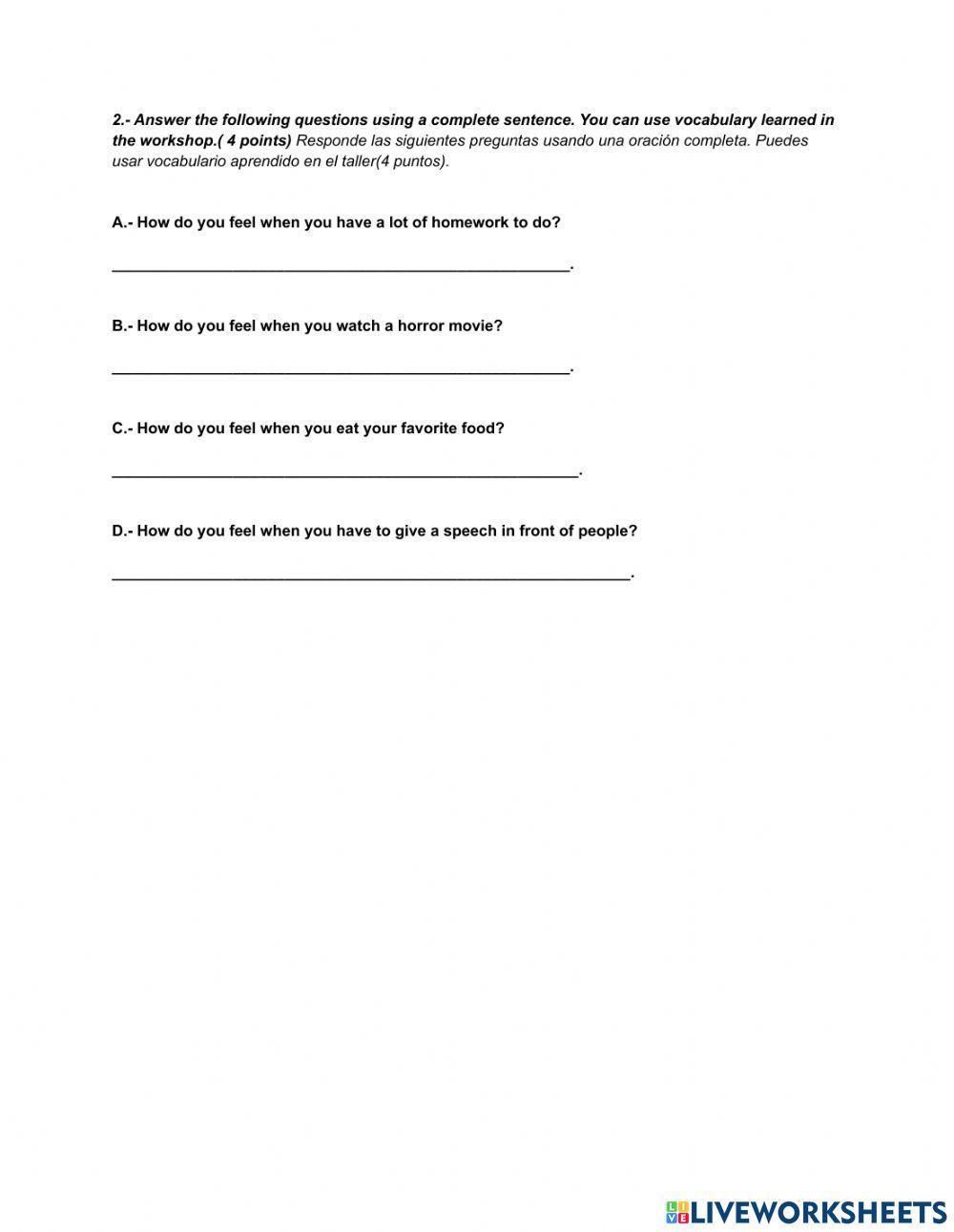 Feelings and Emotions