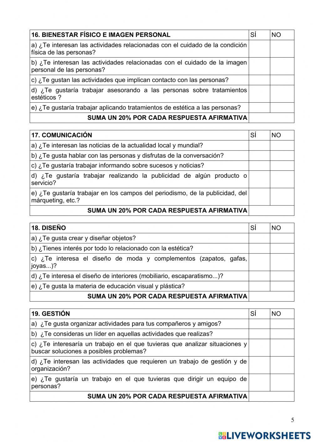 8.1.- cuestionario de intereses