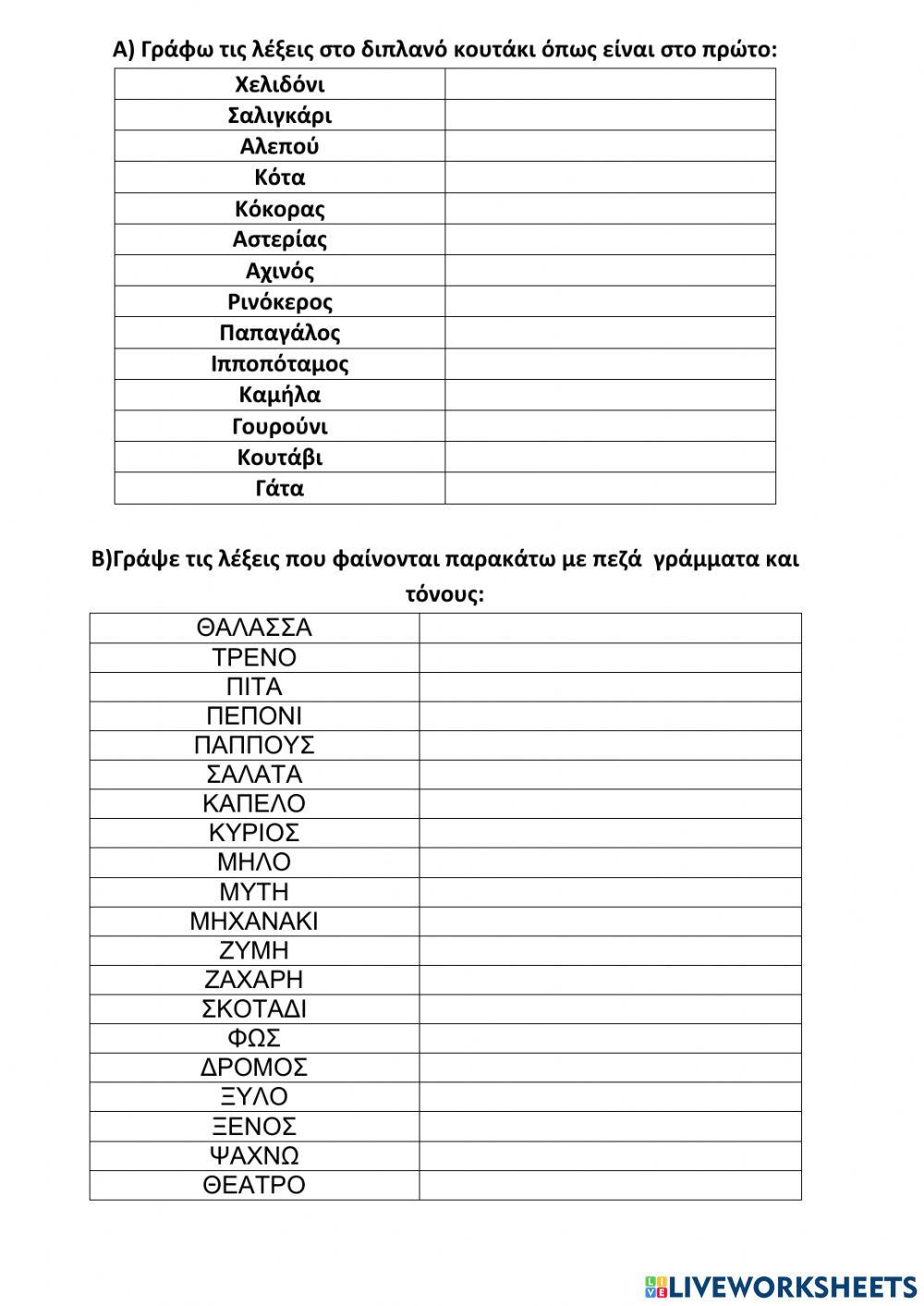 πεζα και τονοι