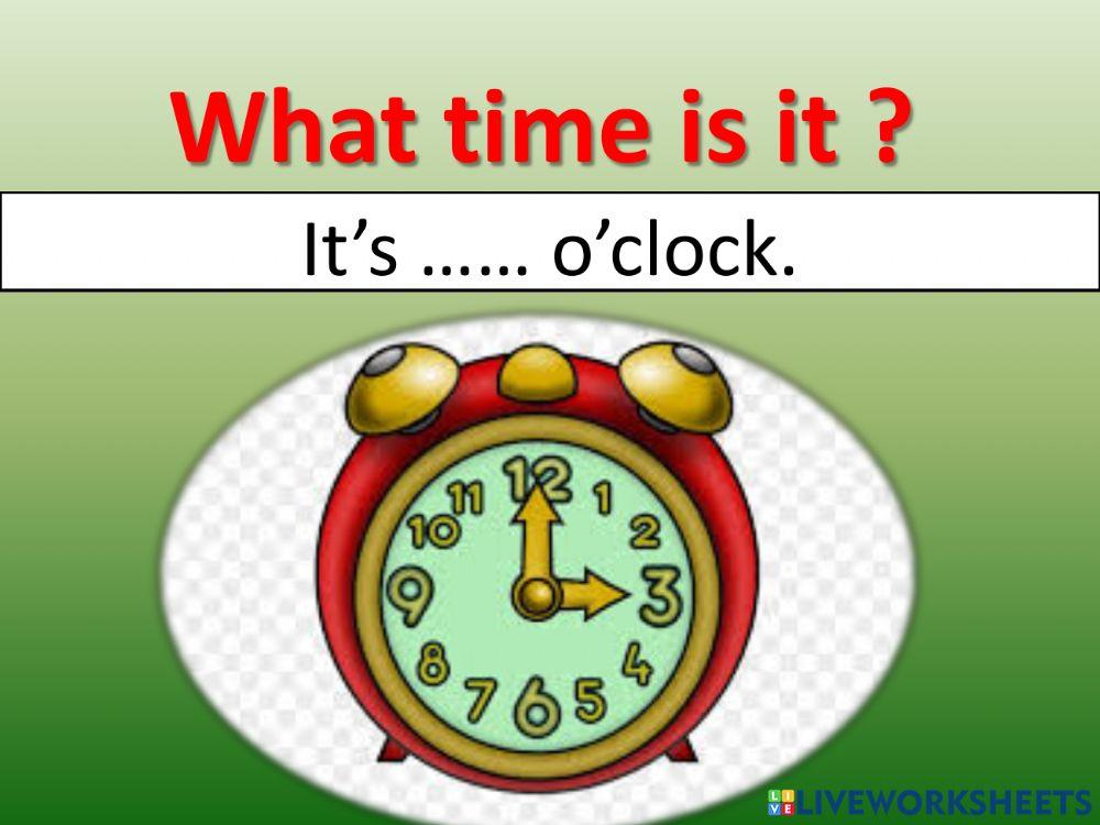 What time is it? 1778654 | misstho | Live Worksheets