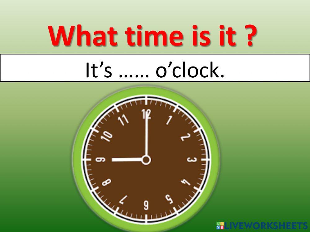 What time is it?
