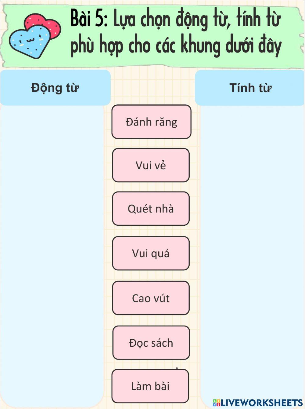 Phiếu bài tập Tiếng Việt Tuần 12