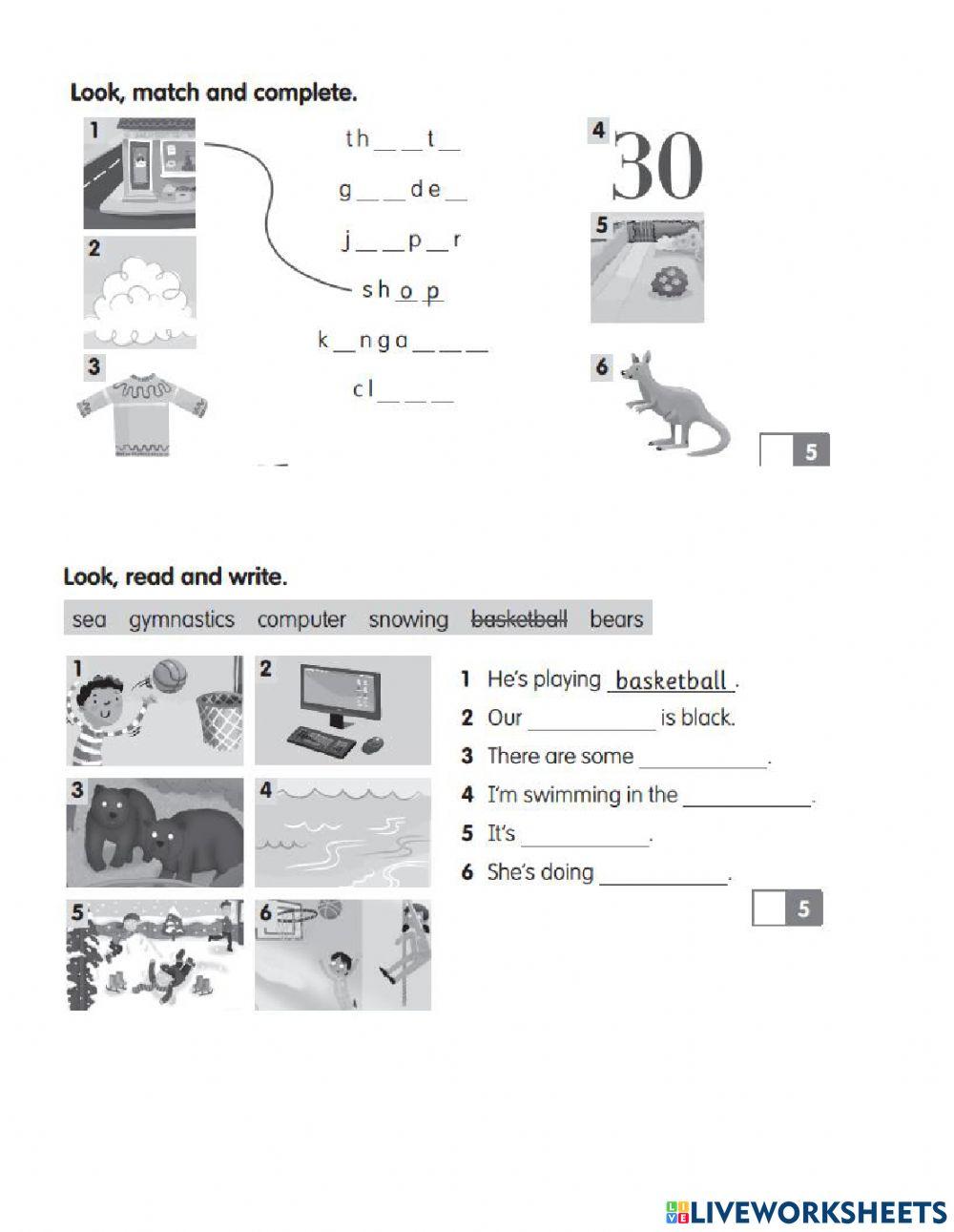 Academy Stars 2 Mid year Vocab