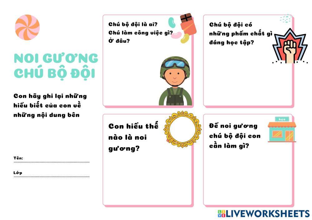 Noi gương chú bộ đội Noi gương chú bộ đội