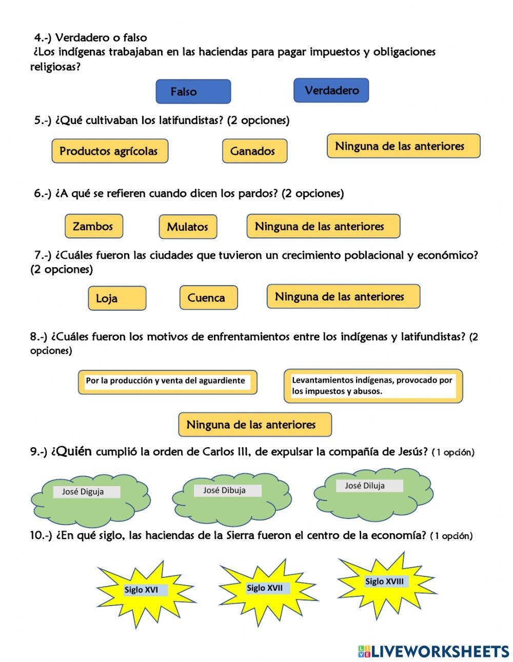 Grandes transformaciones de la Colonia tardía