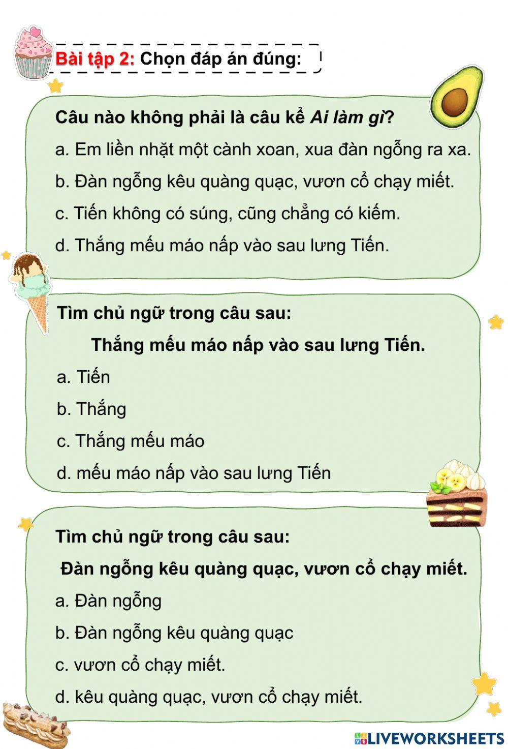 Phiếu bài tập tuần 19 Tiếng Việt lớp 4
