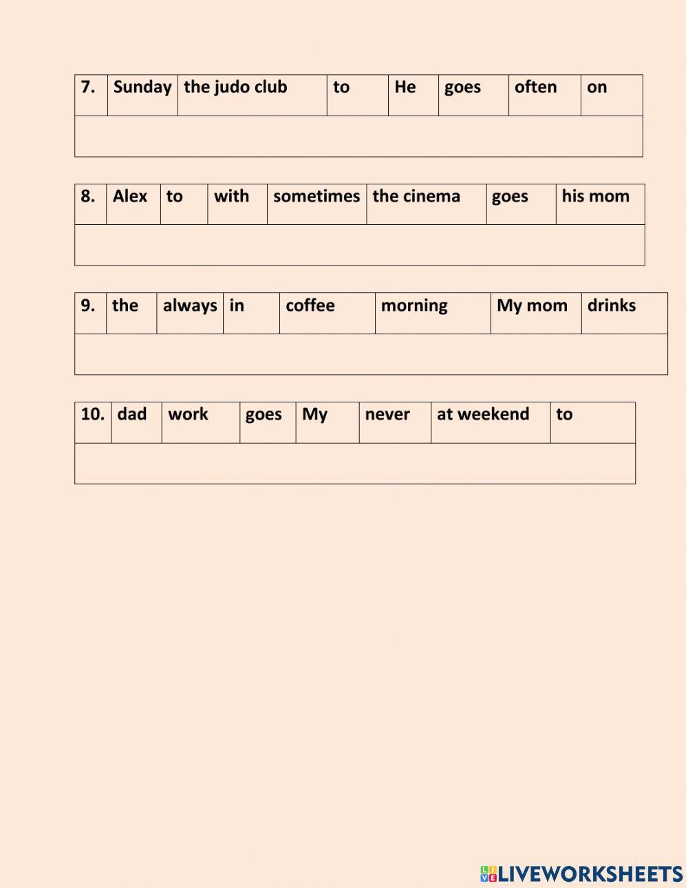 Lop 4- sentence patterns