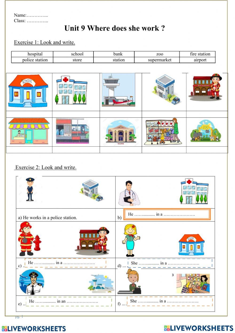 G2 - Where does she work?