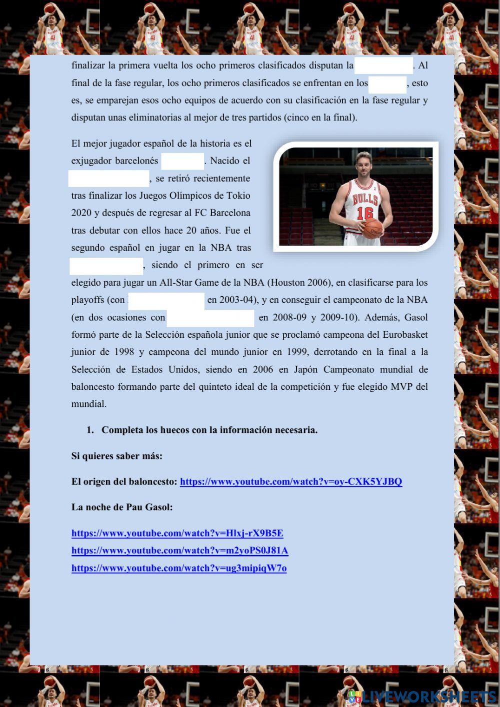 Algunas curiosidades del baloncesto