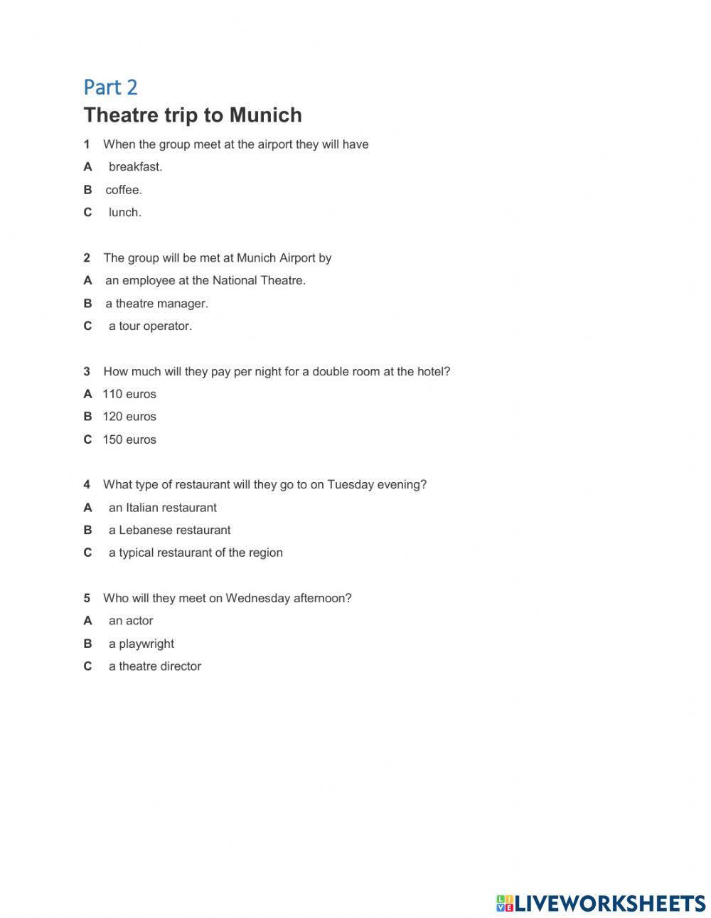 Final test Reading and Listening IELTS Basic