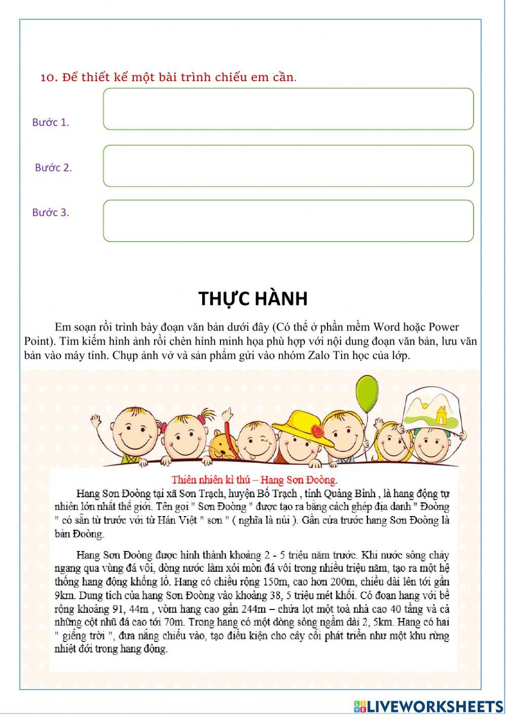 Tin học lớp 5.Ôn tập