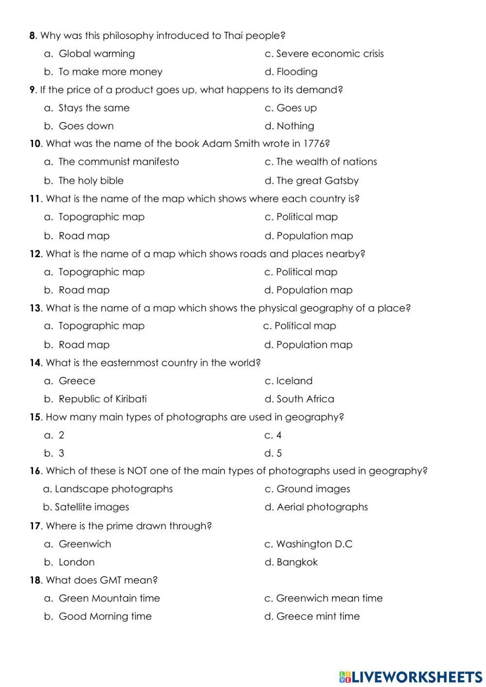 Grade 7 Social Midterm