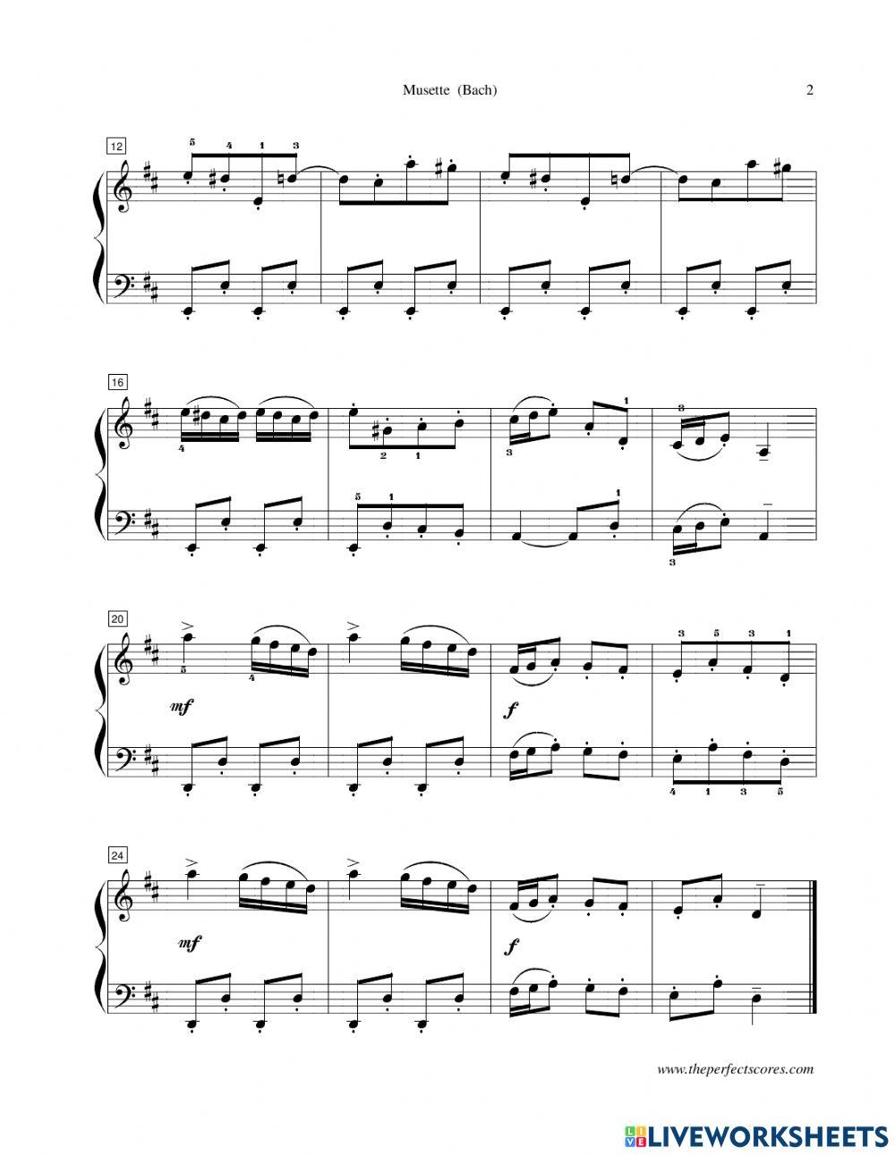 Piano Grade 2 Musette