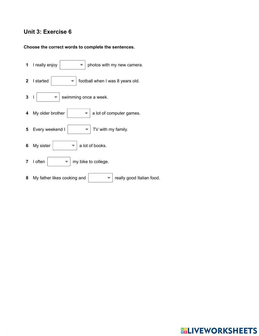 Mindset Foundation - Reading & Writing Skills Modules - Unit 3 Ex6
