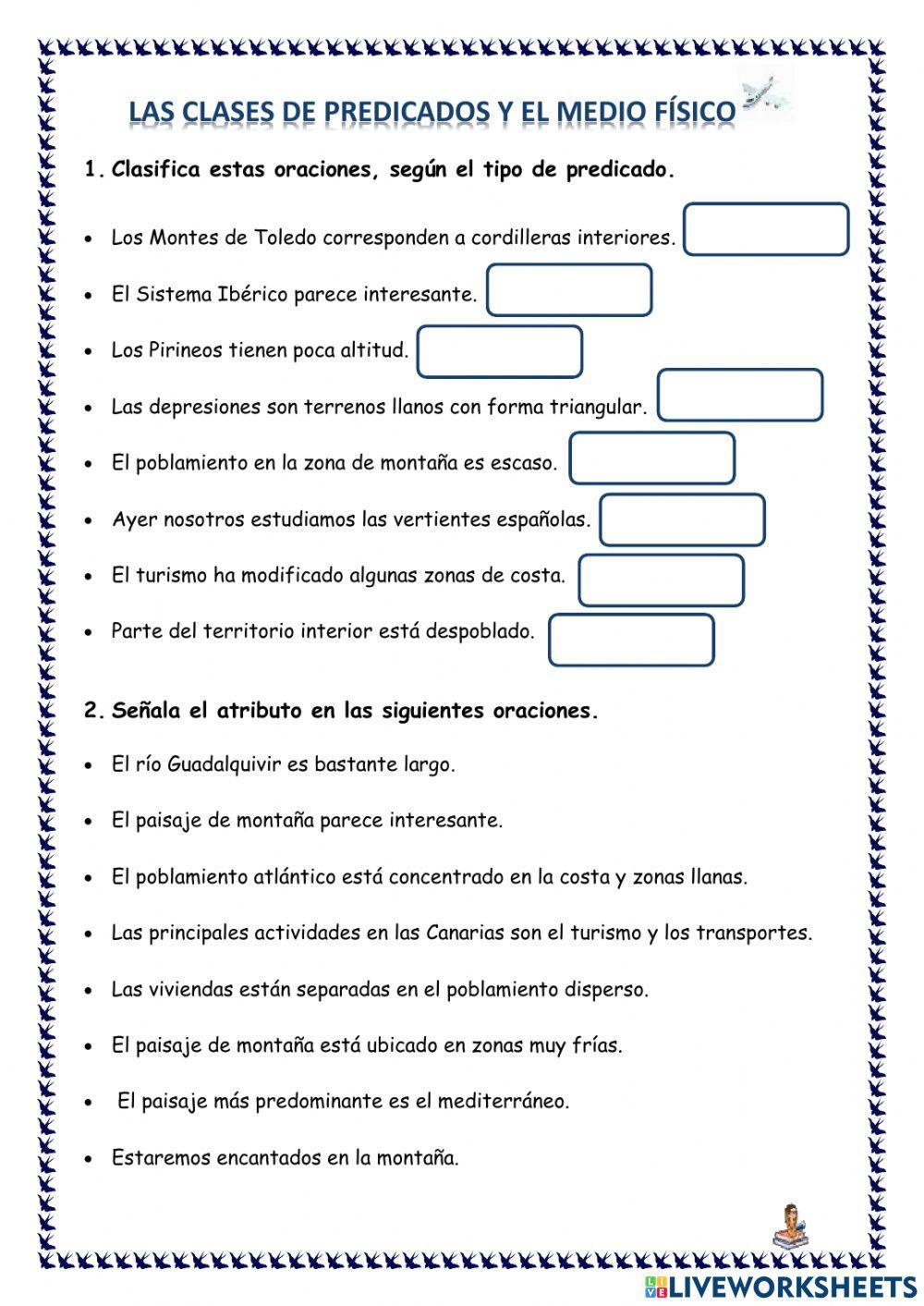 Clases de predicados Clases de predicados