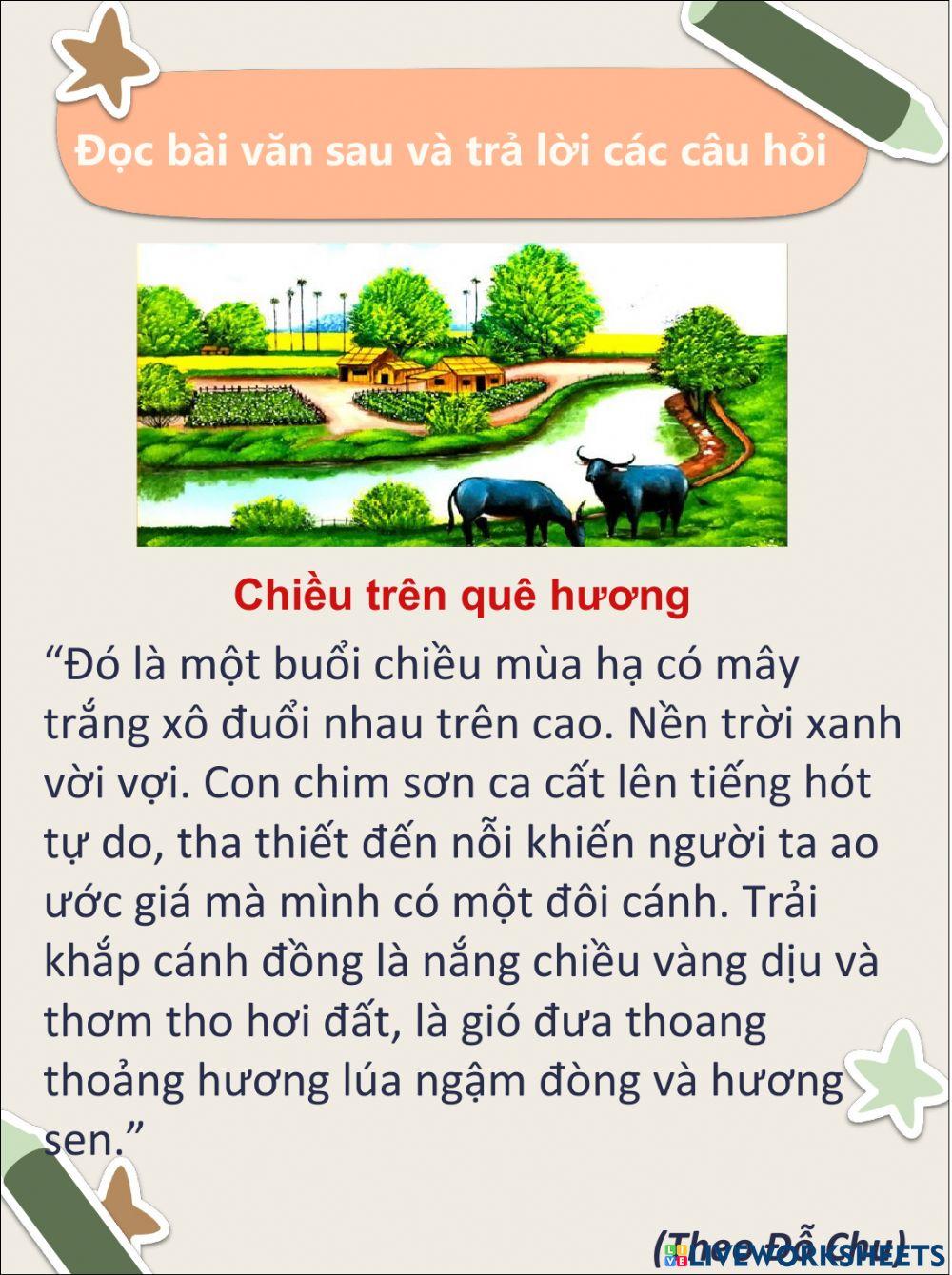 Phiếu bài tập Tiếng Viết 4 Tuần 10