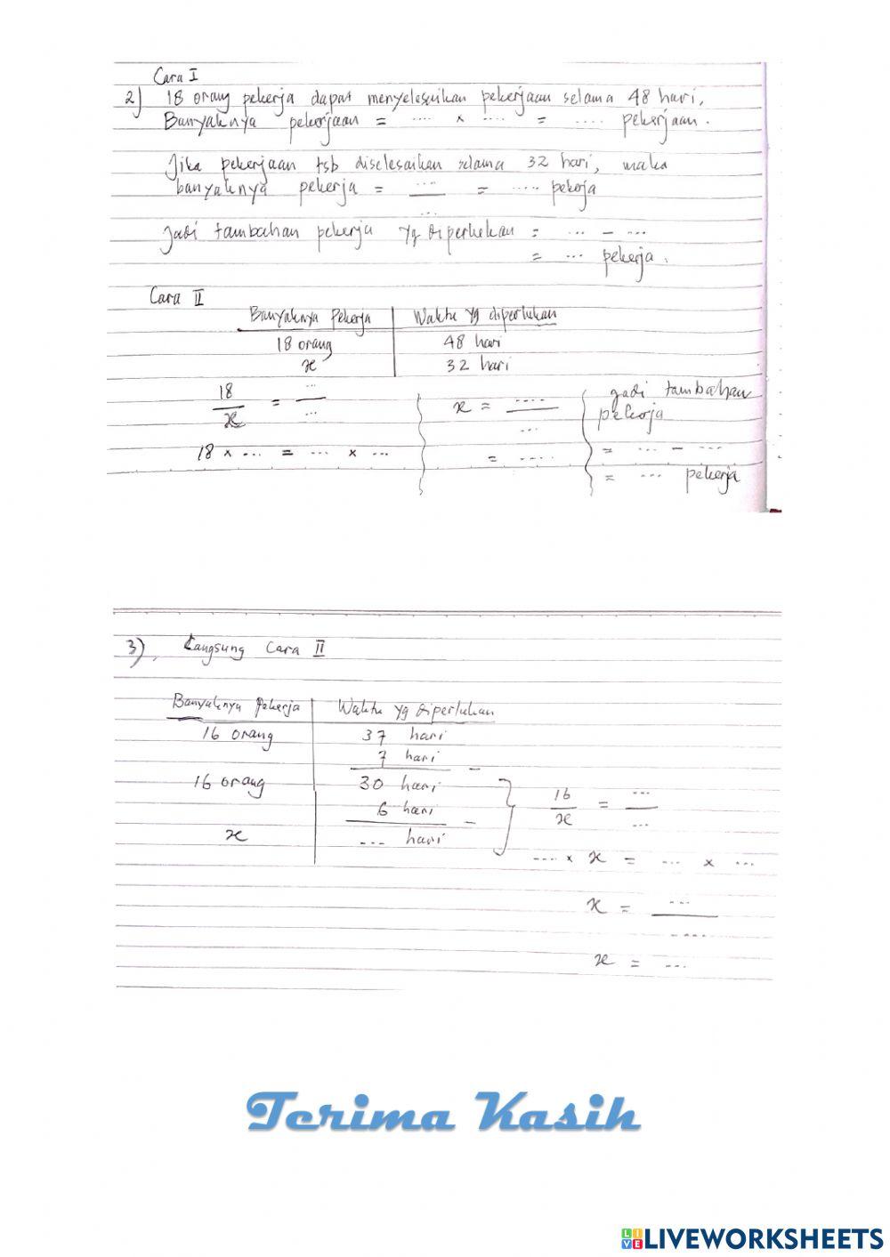 Perbandingan Berbalik Nilai