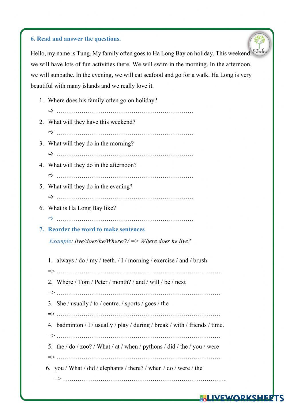 The final exam - test 3 - hhes