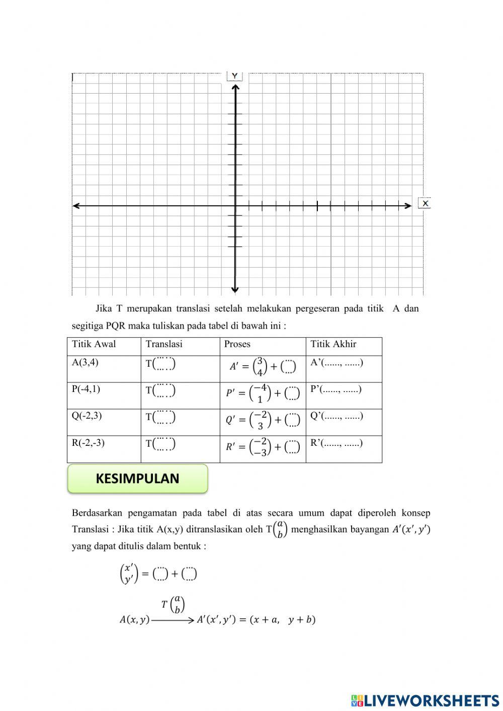 E-LKPD Transformasi Geometri