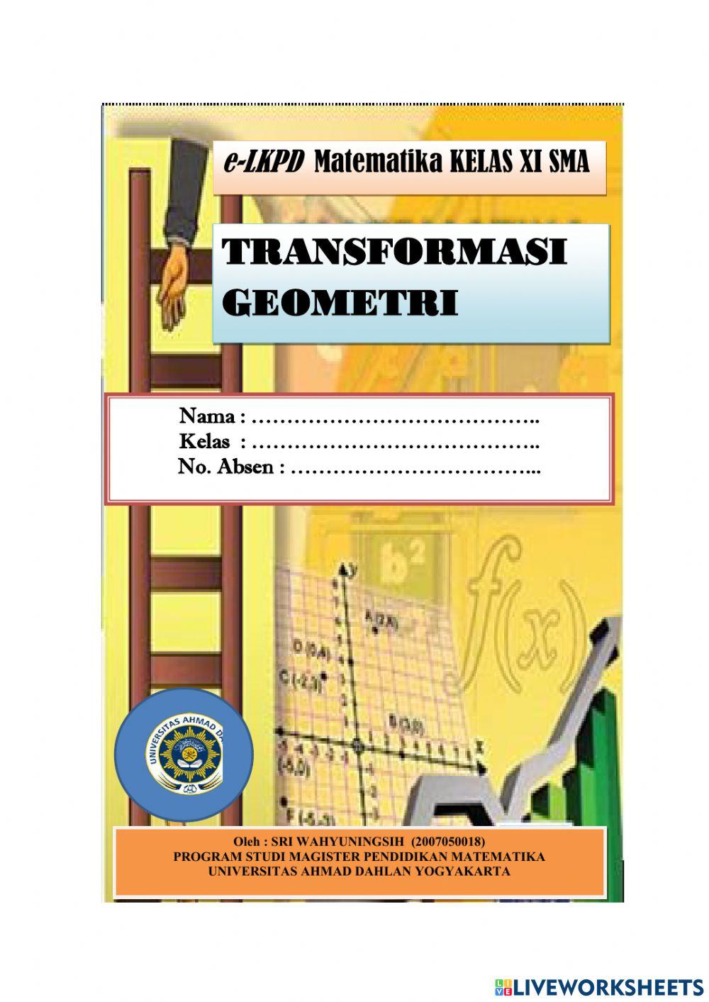 E-LKPD Transformasi Geometri