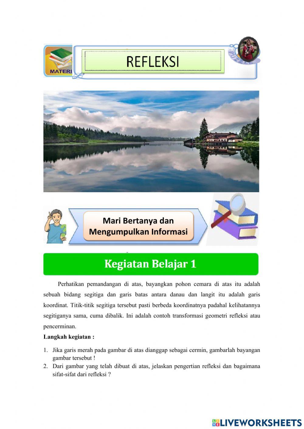 E-LKPD Transformasi Geometri