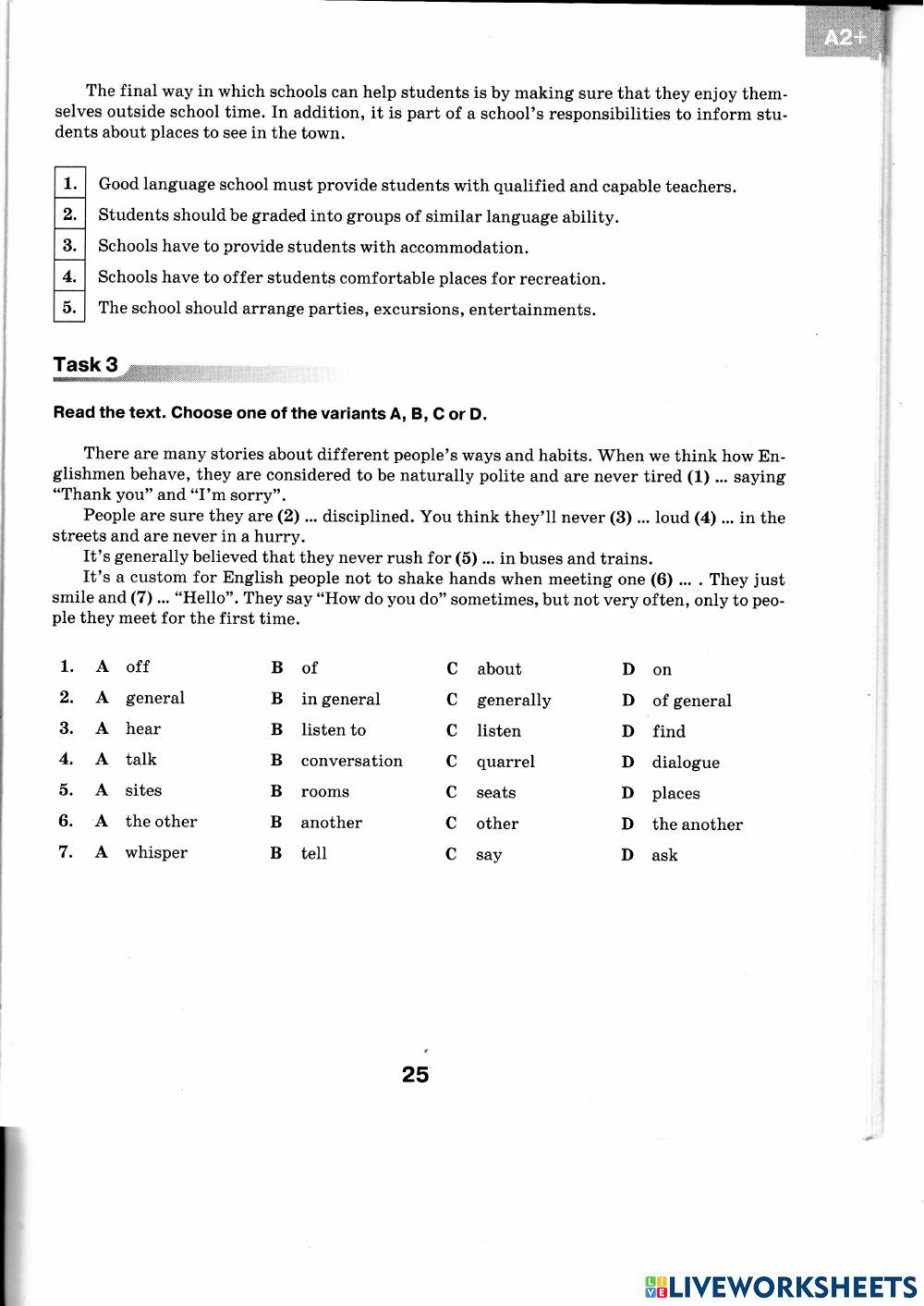 DPA English Grade 9 Test 9