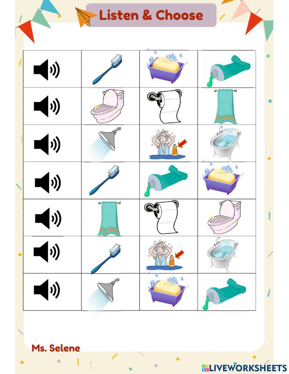 Things in the bathroom